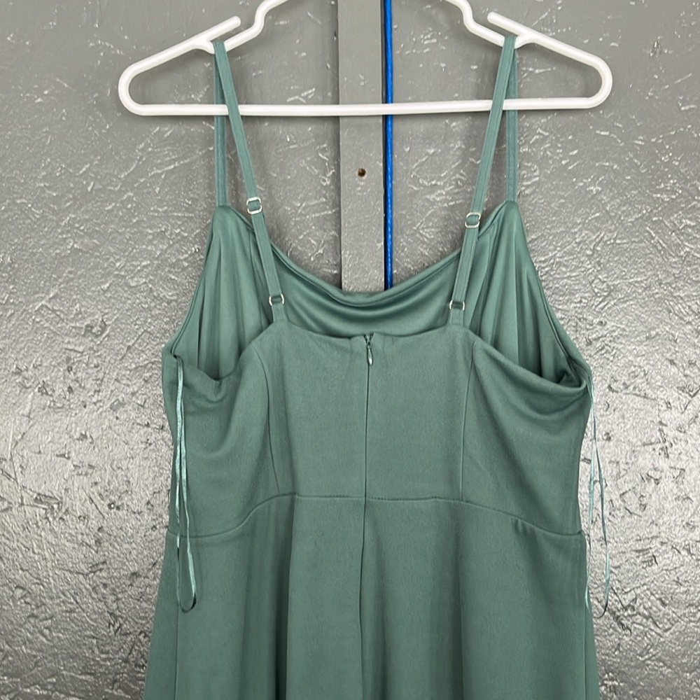 Birdy Grey Ash Crepe Dress in color Sea Glass Sz XL - Picture 9 of 16